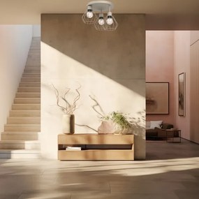 Mennyezeti lámpa PARKLA 3xE27/15W/230V bézs