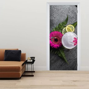 Fotótapéta ajtóra - Éjszaka Bangkokban (95x205cm)