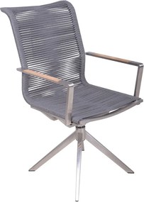 Szürke fém kerti szék Rubiera – Garden Pleasure