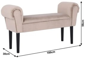 BURDA Velvet bézses szürke/fekete pad