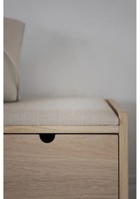 Natúr színű pad Hillmond – Rowico