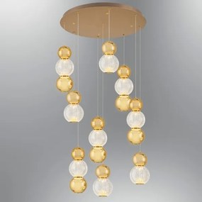 LED kábeles csillár CREMONA LED/51W/230V 3000K arany