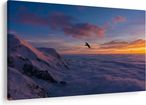 Kép naplementekor, Mt. blanc (90x60 cm)