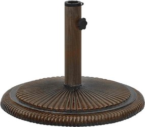 vidaXL bronzszínű öntöttvas napernyőtalp 45 x 45 x 30 cm