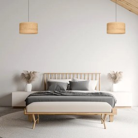 Csillár zsinóron ALBA 1xE27/15W/230V á. 45 cm barna/fekete