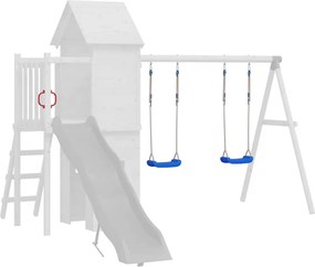 vidaXL 2 db kék polietilén hinta kötéllel 37 x 15 cm