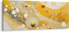 Kép - Absztrakt háttér arany díszítéssel (120x50 cm)