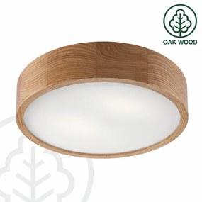 Brilagi - LED mennyezeti lámpa CARVALHO 2xE27/60W/230V tölgy Ø37,5 cm
