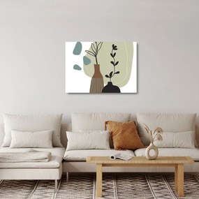Üveg kép - Virágok vázában N⁰2 (70x50 cm)