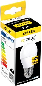 Semleges fehér LED izzó E27, 7,5 W – Sollux