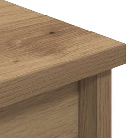 kézműves tölgy színű szerelt fa magasszekrény 70 x 35 x 180