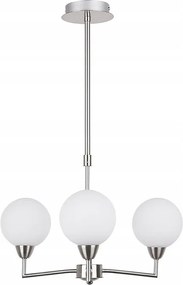 Logos Szatén Függőlámpa 3X25W G9 Lámpabúra Fehér