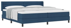 Boxspring ágy matraccal, kék, 200x200 cm - Szövet