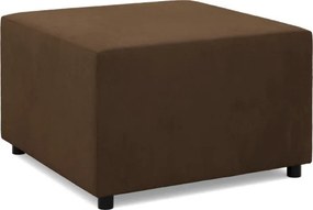 Zeus puff, szövet anyag, 70x70, barna