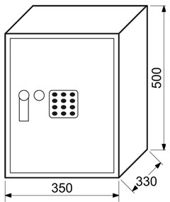 Bútorszéf RS 50 II, szürke