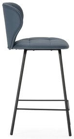 Sötétszürke bárszék szett 2 db-os (ülésmagasság 67 cm) Maura – Marckeric