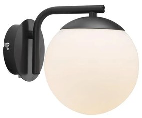 NORDLUX Grant fali lámpa, fekete, E14, max. 40W, 14.5cm átmérő, 47091003
