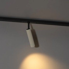 Modern Slimline Uzzy spotlámpa bézs és fekete színben, 1 fázisú sínrendszerhez