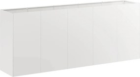 vidaXL ültetvény 200x40x80 cm Rozsdamentes acél