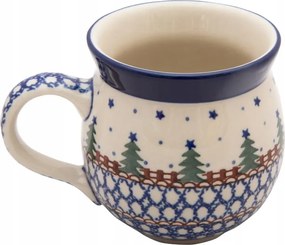 Cseh Bögre Hordó 330 ml Ceramika Artystyczna Boleszláv Karácsonyfa 0340