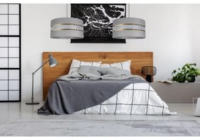 Csillár zsinóron CORAL 1xE27/60W/230V á. 40 cm ezüst