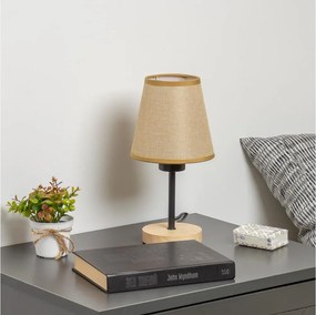 Brilagi - Asztali lámpa NUBILA WOOD 1xE27/25W/230V tölgy/világosbarna