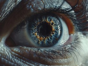 Canvas Vászonkép Nagy Szem Írisz Tükröződés A Szemben 100x75