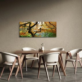 Egy sárga japán juhar képe, Portland, Oregon (120x50 cm)