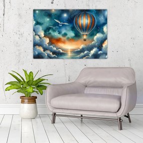 Kép - Repülés az éjjeli ég alatt (90x60 cm)