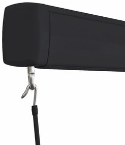 kék és fehér manuális kazettás napellenző 350 x 250 cm