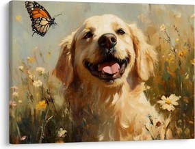 Kép - Boldog kutyus (70x50 cm)