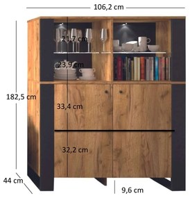 Regál Wayne (arany craft tölgy). 1053385