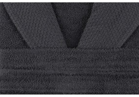 Antracitszürke pamut fürdőköpeny M Cappa – Foutastic