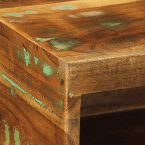 tömör újrahasznosított falra szerelhető TV-szekrény 100x30x19cm