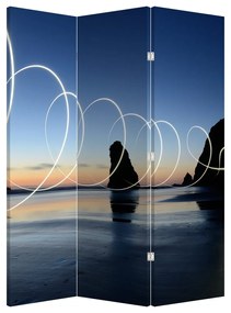 Paraván - Tengerpart naplementekor (126x170 cm)