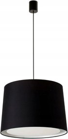 Faro Conga függeszték, fekete, 50 cm, textil ernyő, E27