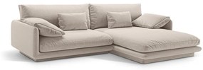 Bézs sarokkanapé (jobb oldali) Torino – Micadoni Home