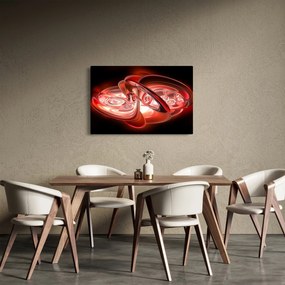 Kép - piros formák (90x60 cm)