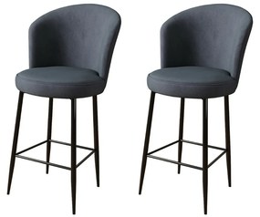 Alte Anthracite bárszék szett, 2 db, 2 db