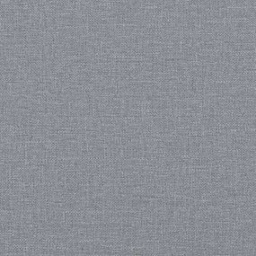 világosszürke szövet ágykeret Dover 140x200 cm