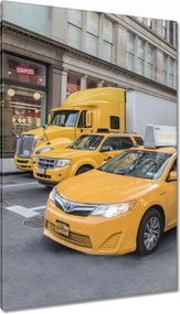 Vászonkép 80x120 Sárga járművek New York