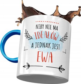 Kék Bögre Éva Barátnő Feleség Ajándék Nyomtatott Fotóval