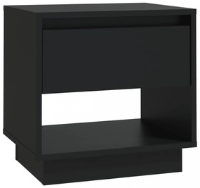 fekete forgácslap éjjeliszekrény 45 x 34 x 44 cm