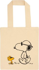 PEANUTS pamut táska 42x38cm, Snoopy és Woodstock