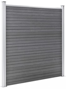 vidaXL szürke WPC kerítéspanel 526 x 186 cm