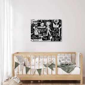 Üveg kép - Graffiti (70x50 cm)