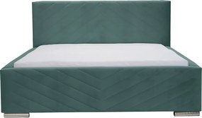 Kárpitozott ágy tárolóval és COOL matraccal 160x200 cm Menta