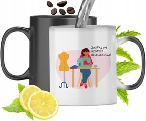 Varázslatos Bögre Varrónőnek Színváltós, fényképes nyomattal