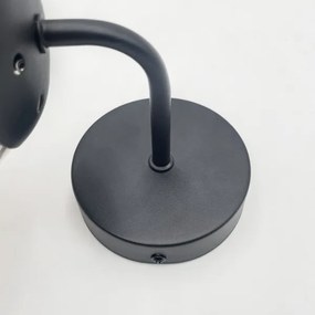 Brilagi - MALIVA fali lámpa 1xE14/15W/230V fekete/füstszínű