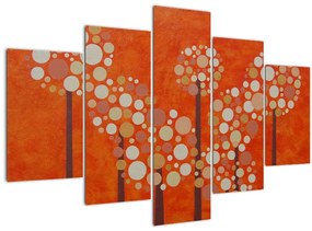 Kép - Narancssárga erdő (150x105 cm)